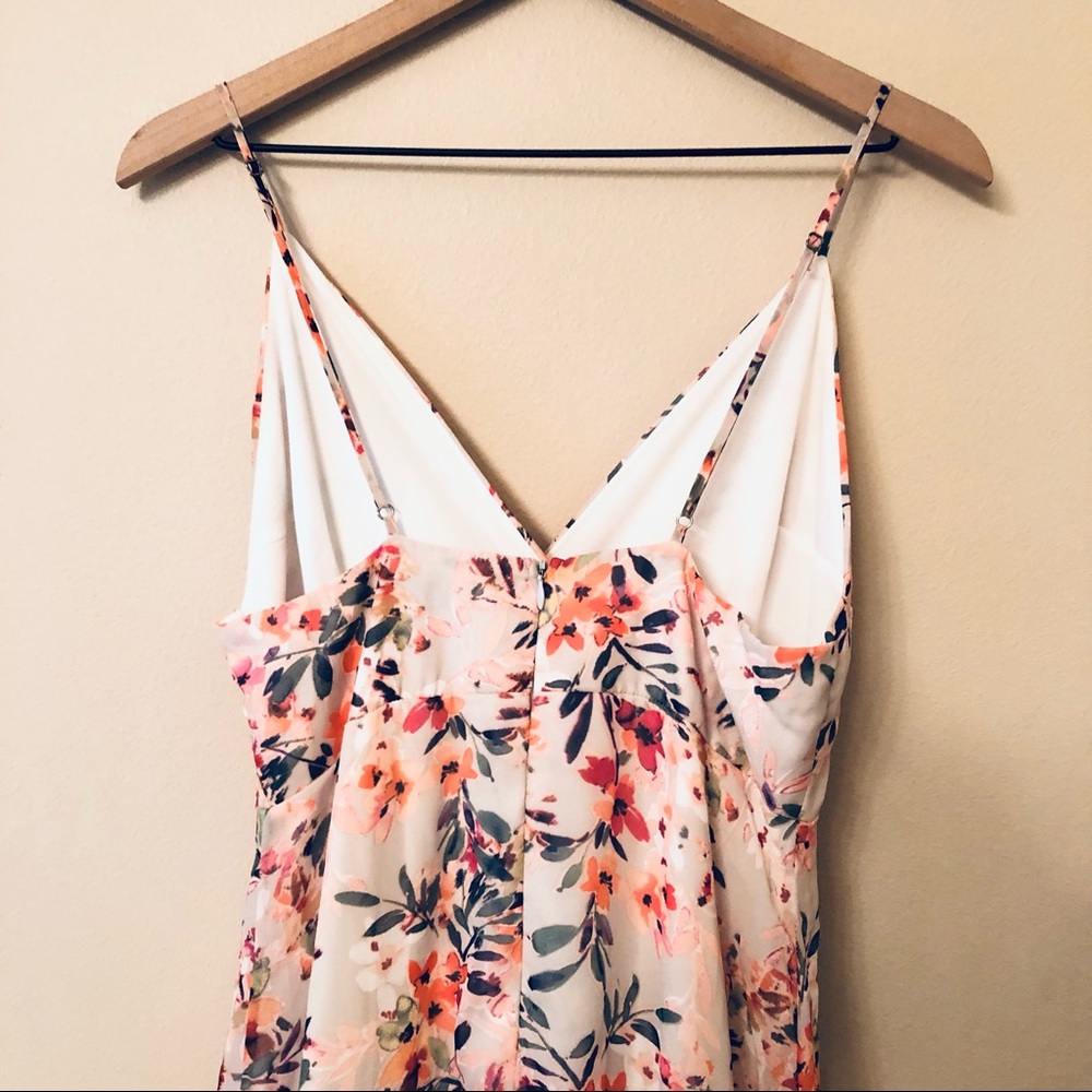 LuLu’s Dress Long Floral Gown Size L - Picture 8 of 12